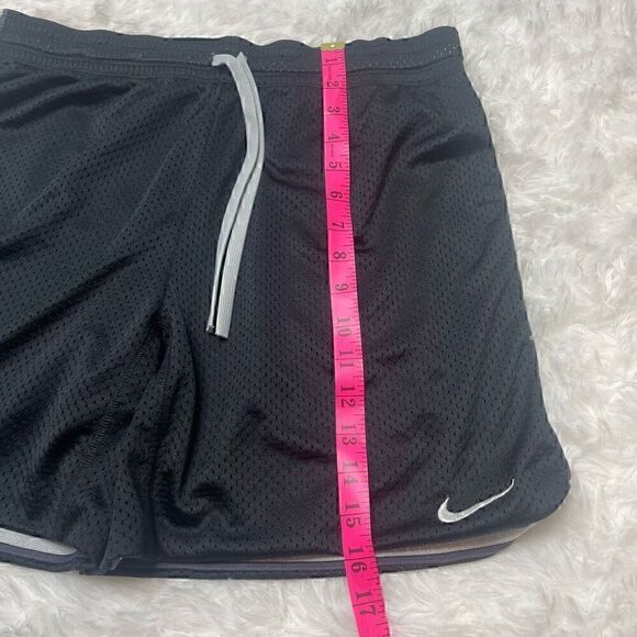 Nike Dri Fit Gym Shorts Retro Mesh Training Black Size Medium Lined Drawstring A - Picture 5 of 9